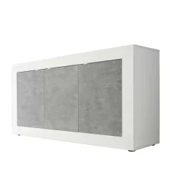 Wohnen 3-türiges Design-Sideboard in Beton Dekor - Narandu