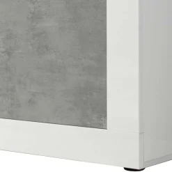Wohnen 3-türiges Design-Sideboard in Beton Dekor - Narandu