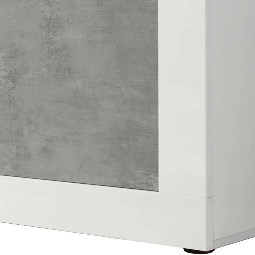Wohnen 3-türiges Design-Sideboard in Beton Dekor - Narandu