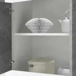 Wohnen 3-türiges Design-Sideboard in Beton Dekor - Narandu