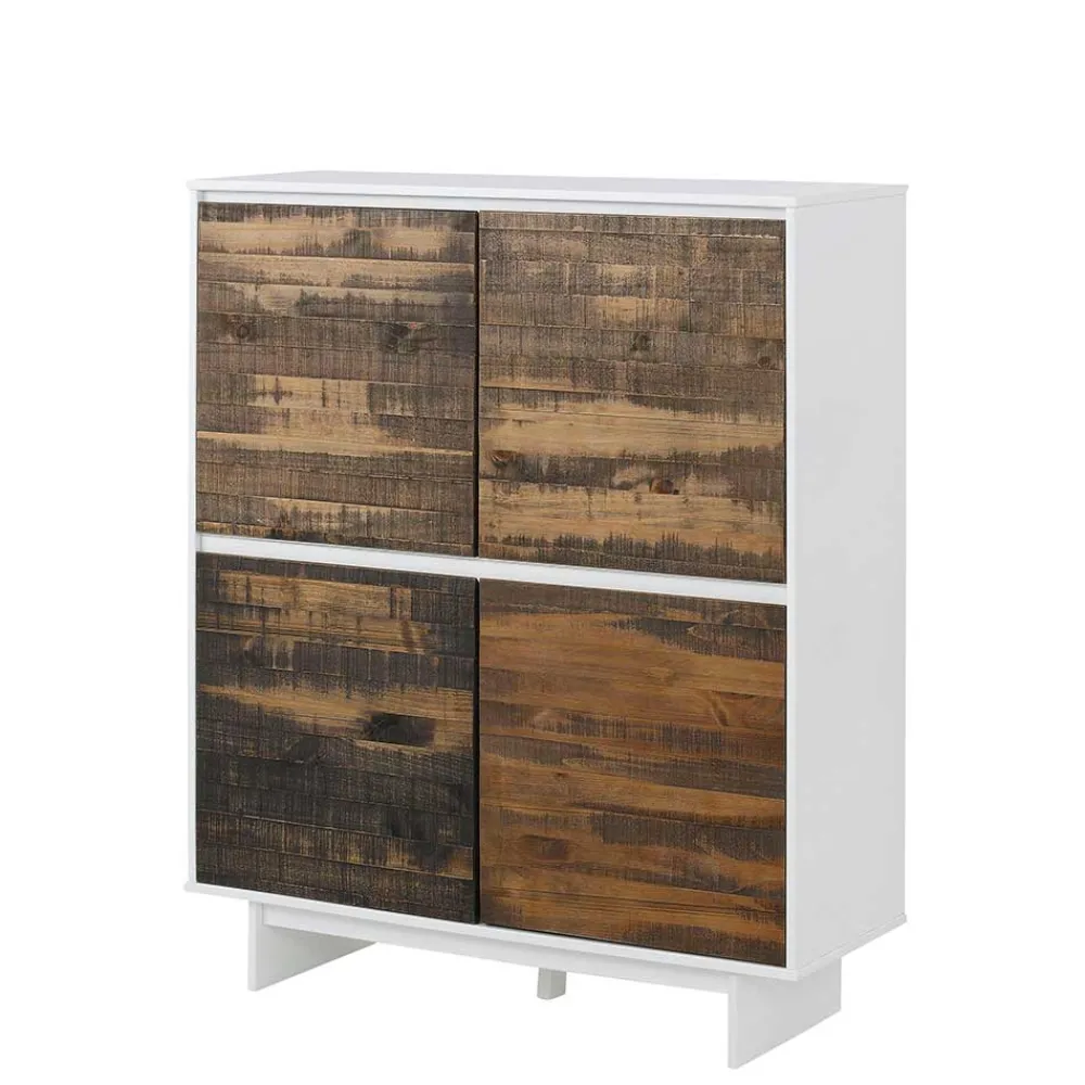 Wohnen Esszimmerschränke|Highboards*4-türiges Highboard im Scandi Chic - Chihu