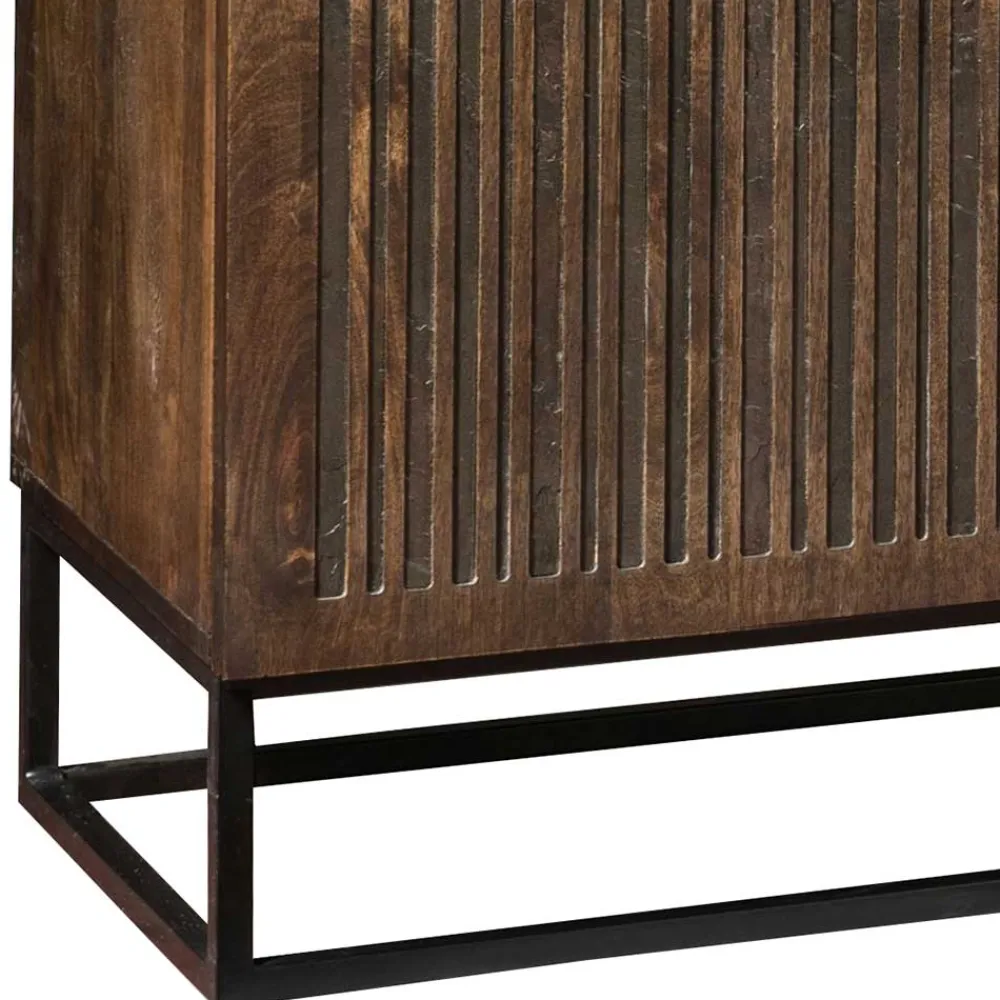 Wohnen 3-türiges Holz Sideboard mit Bügelgestell - Lyrica