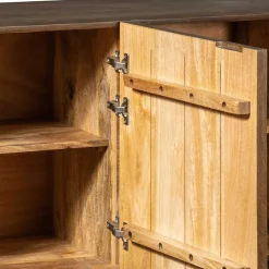 Wohnen 3-türiges Holz Sideboard mit Bügelgestell - Lyrica