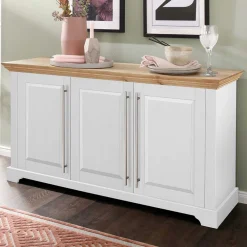 Wohnen 3-türiges Sideboard - modernes Landhaus - Eyzaco