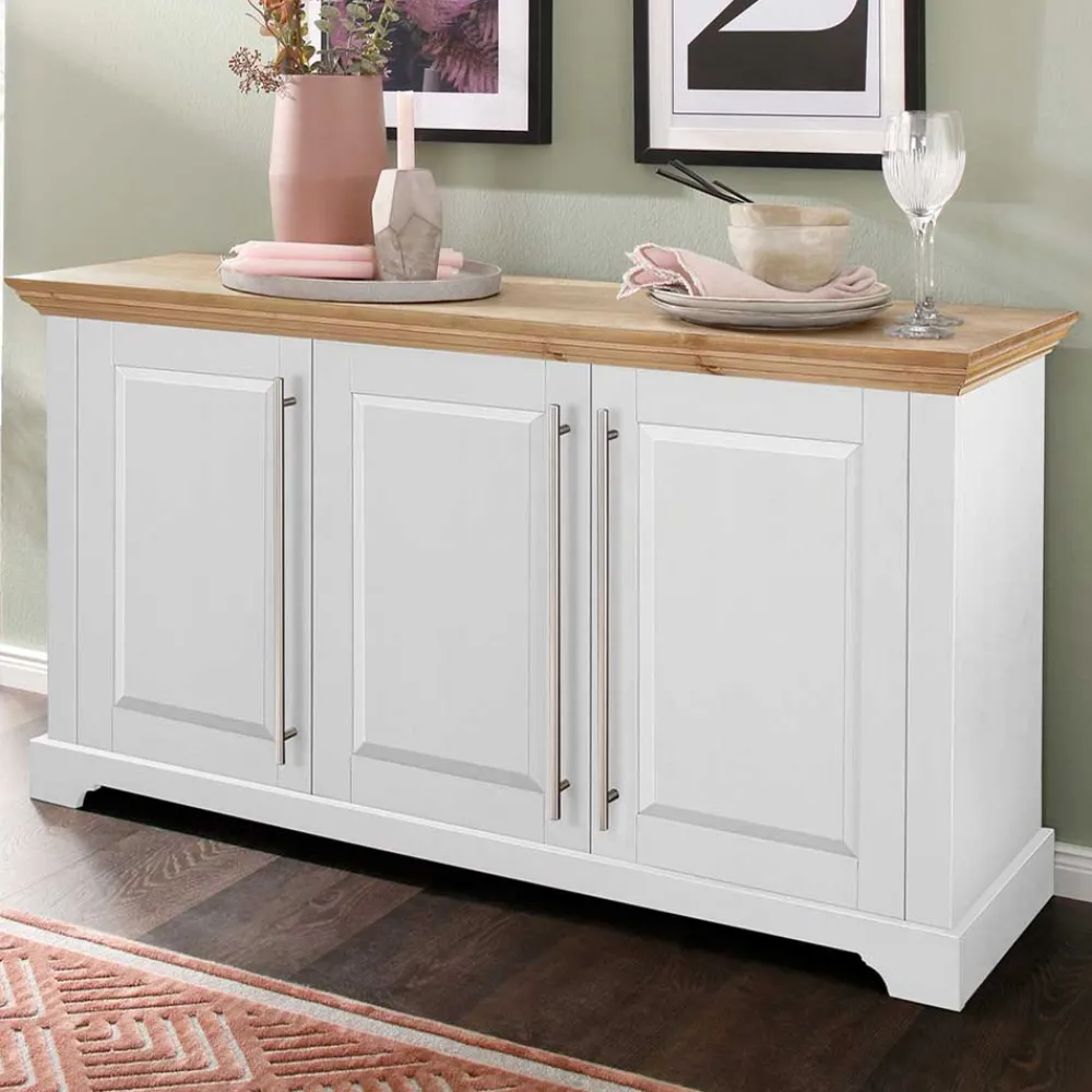 Wohnen 3-türiges Sideboard - modernes Landhaus - Eyzaco