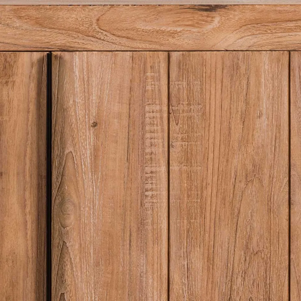 Wohnen 3-türiges Sideboard aus Teak Massivholz - Myons