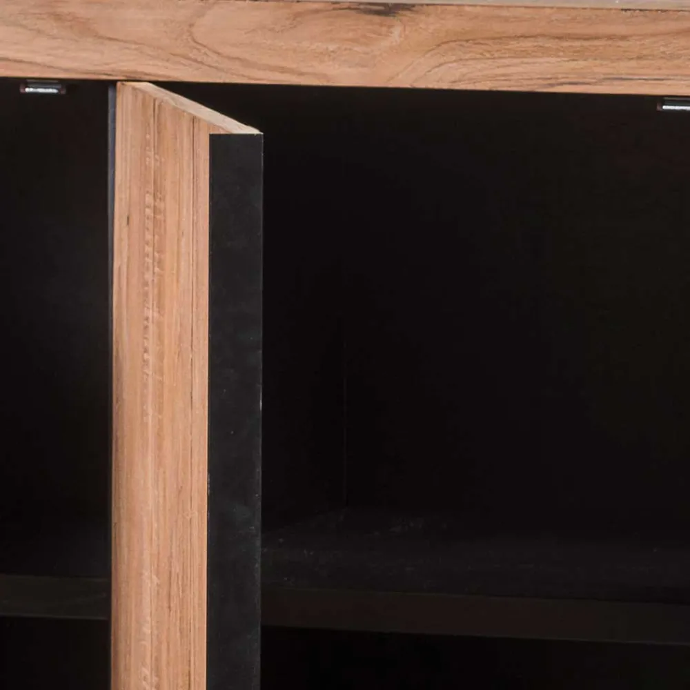 Wohnen 3-türiges Sideboard aus Teak Massivholz - Myons