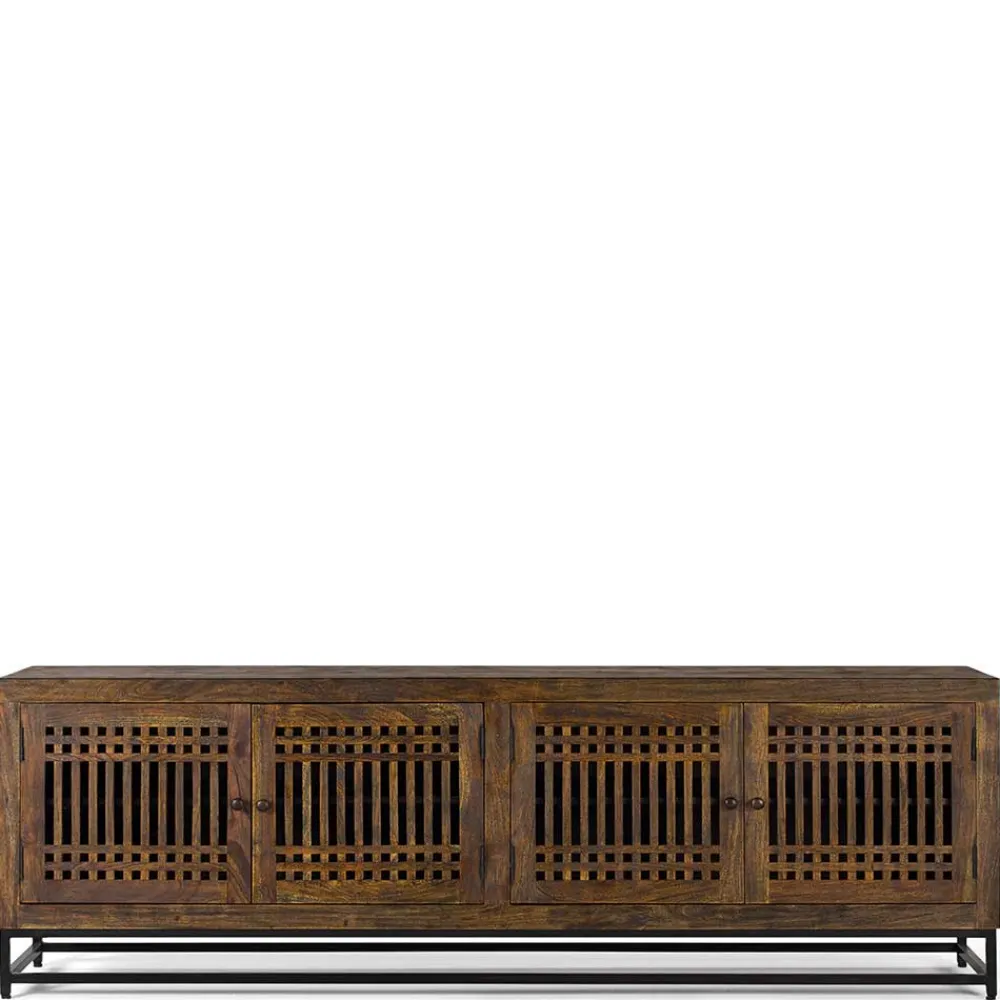 Wohnen Tv & Hifi-Möbel|Tv & Hifi-Möbel*4-türiges TV Lowboard mit 2 m Breite - Charin