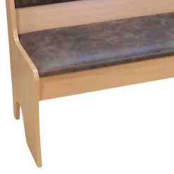 Wohnen Küchenbänke|Esszimmerbänke*Truhenbank für 2 Personen Zecos in Vintage Braun