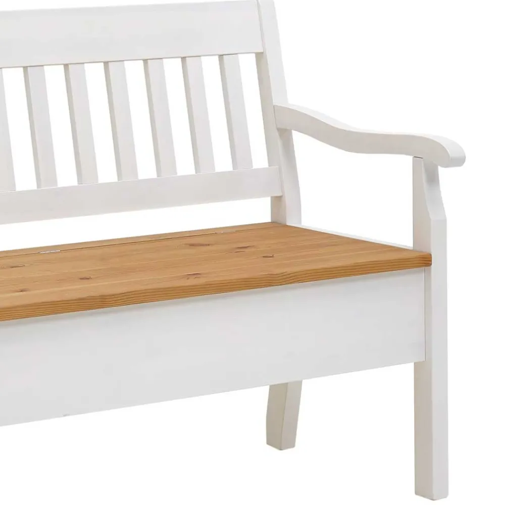 Wohnen Truhenbank Molzau in Weiß