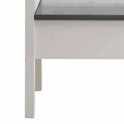 Wohnen Küchenbänke|Esszimmerbänke*Truhenbank Yoan in Grau Weiß