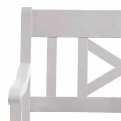 Wohnen Küchenbänke|Esszimmerbänke*Truhenbank Yoan in Grau Weiß