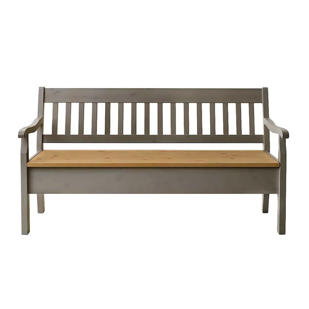 Wohnen Truhenbank Ziamora in Grau