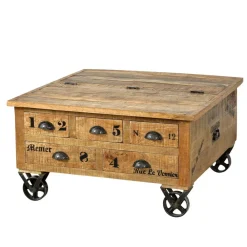 Wohnen Holztruhen*Truhen-Couchtisch Indri aus Mango Massivholz