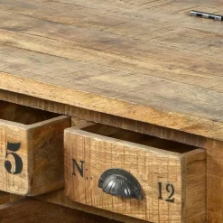 Wohnen Holztruhen*Truhen-Couchtisch Indri aus Mango Massivholz