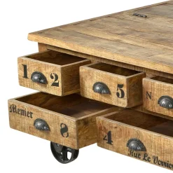 Wohnen Holztruhen*Truhen-Couchtisch Indri aus Mango Massivholz