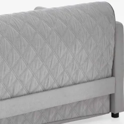 Wohnen TTF Ausziehcouch in Hellgrau Stoff - Cyras