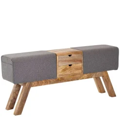 Wohnen Turnbock Design Bank mit zwei Schubladen - Ruamantico