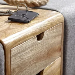 Wohnen Turnbock Design Bank mit zwei Schubladen - Ruamantico