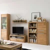 Wohnen TV Anbauwand Croconia aus Wildeiche Massivholz (vierteilig)