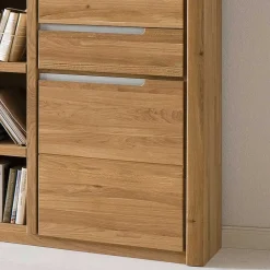 Wohnen TV Anbauwand Croconia aus Wildeiche Massivholz (vierteilig)