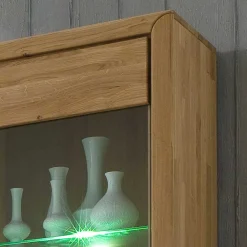 Wohnen TV Anbauwand Croconia aus Wildeiche Massivholz (vierteilig)