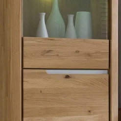 Wohnen TV Anbauwand Croconia aus Wildeiche Massivholz (vierteilig)