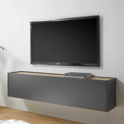 Wohnen Wohnzimmerschränke|Wohnwände*TV Anbauwand für Fernseher hängend - Ahilav I (dreiteilig)