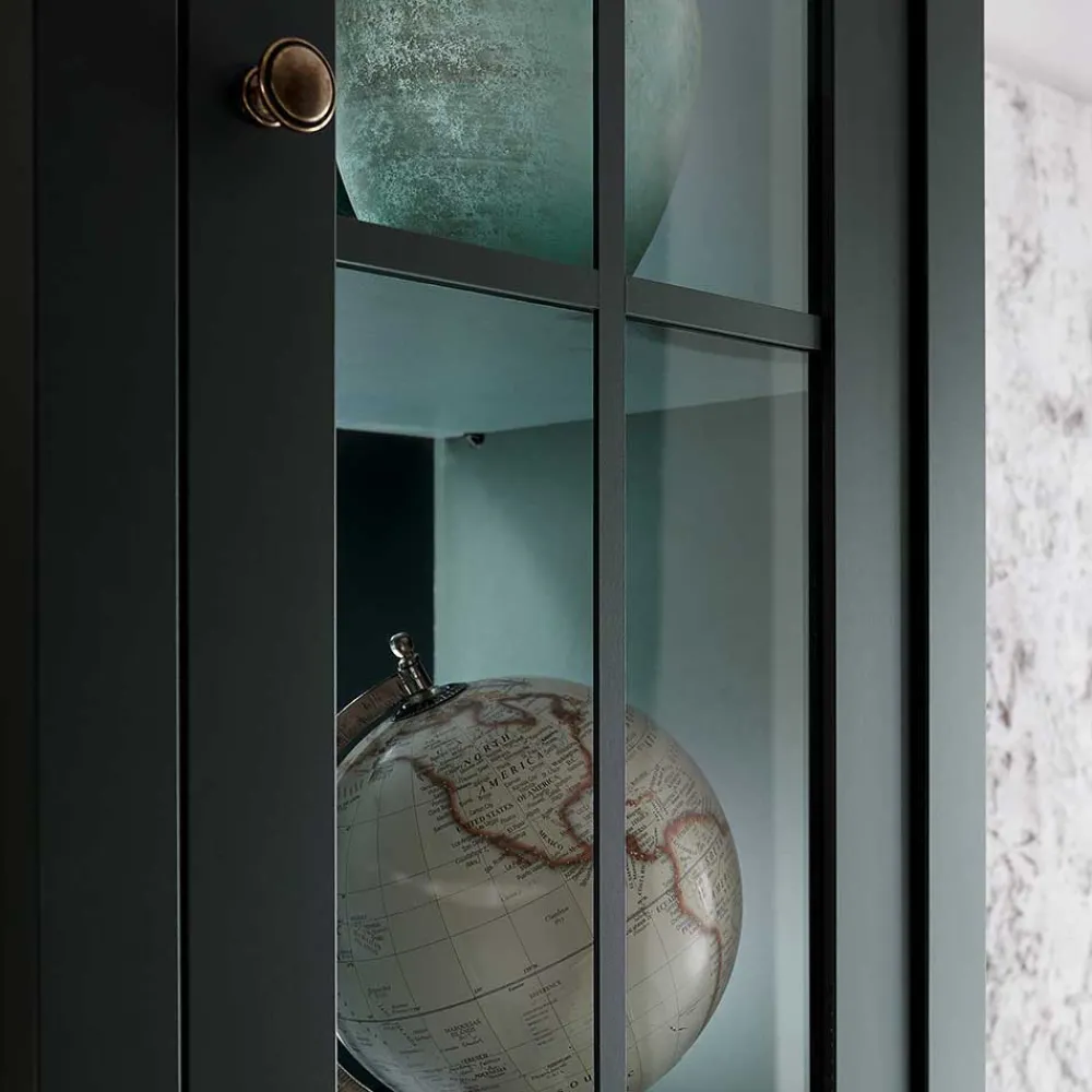 Wohnen TV Anbauwand in Dunkelgrün - Niestov (dreiteilig)