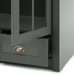 Wohnen TV Anbauwand in Dunkelgrün - Niestov (dreiteilig)