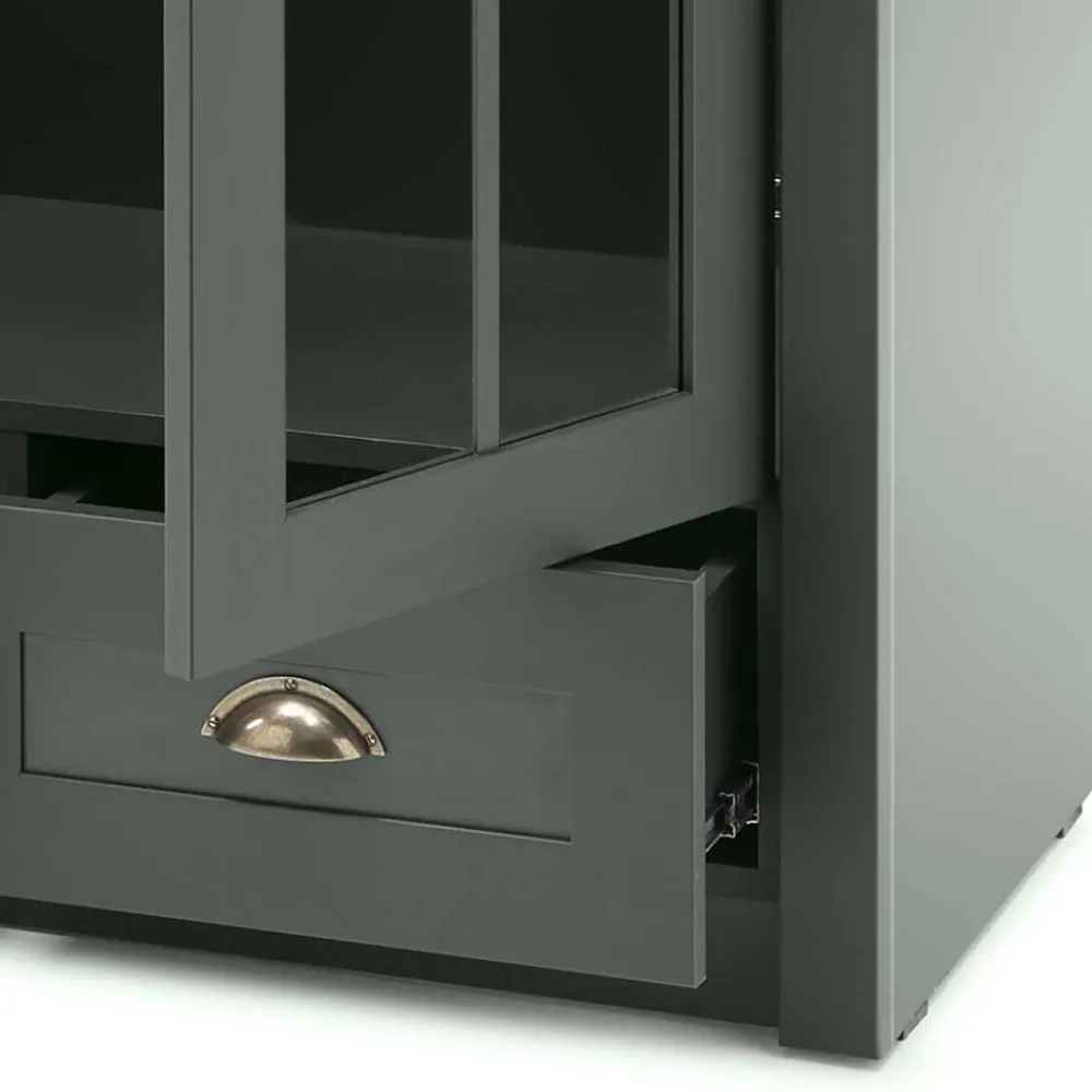 Wohnen TV Anbauwand in Dunkelgrün - Niestov (dreiteilig)