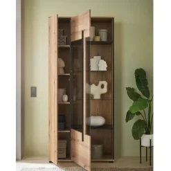 Wohnen Wohnwände|Wohnwand*TV Anbauwand in Eiche - Brocus (vierteilig)