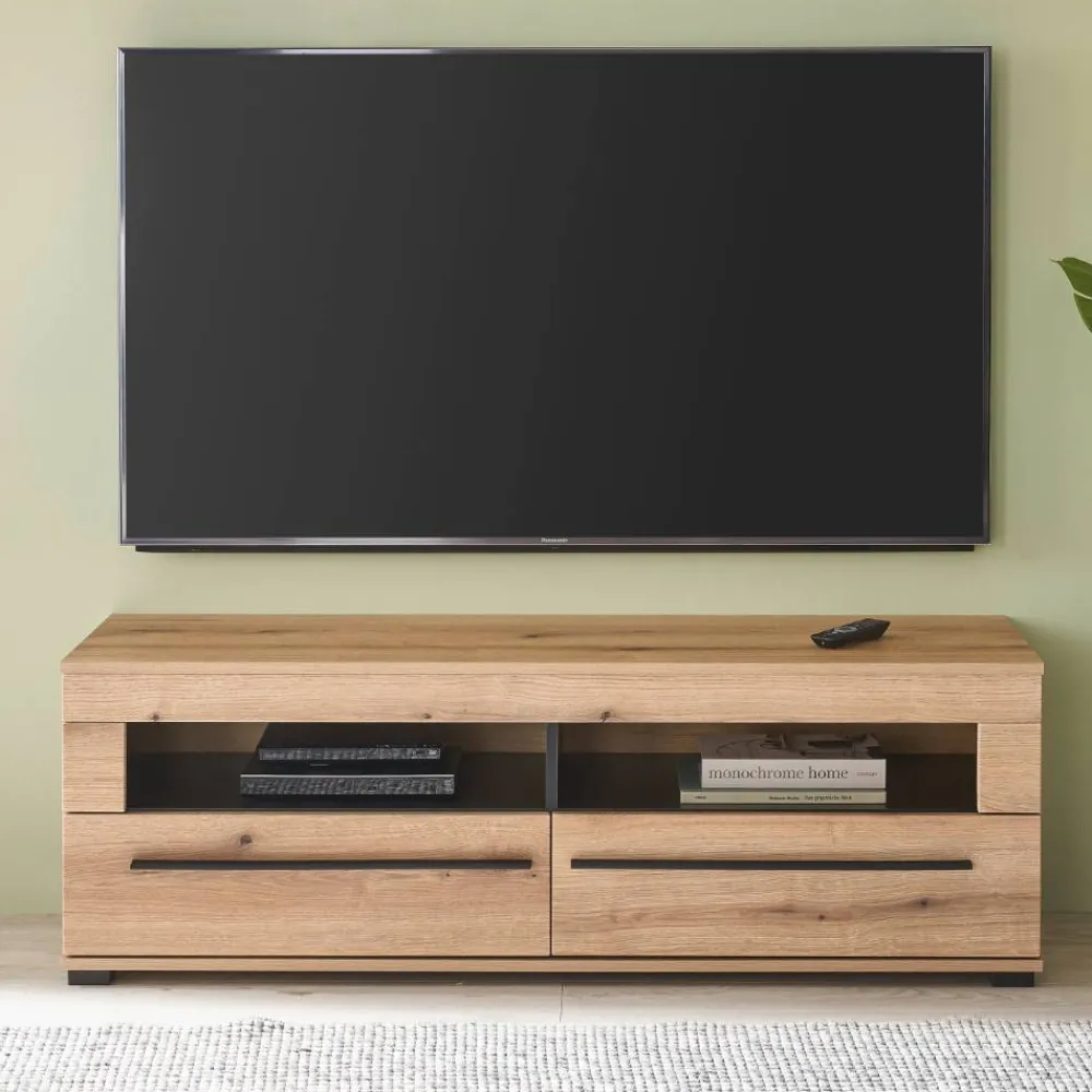 Wohnen Wohnwände|Wohnwand*TV Anbauwand in Eiche - Brocus (vierteilig)