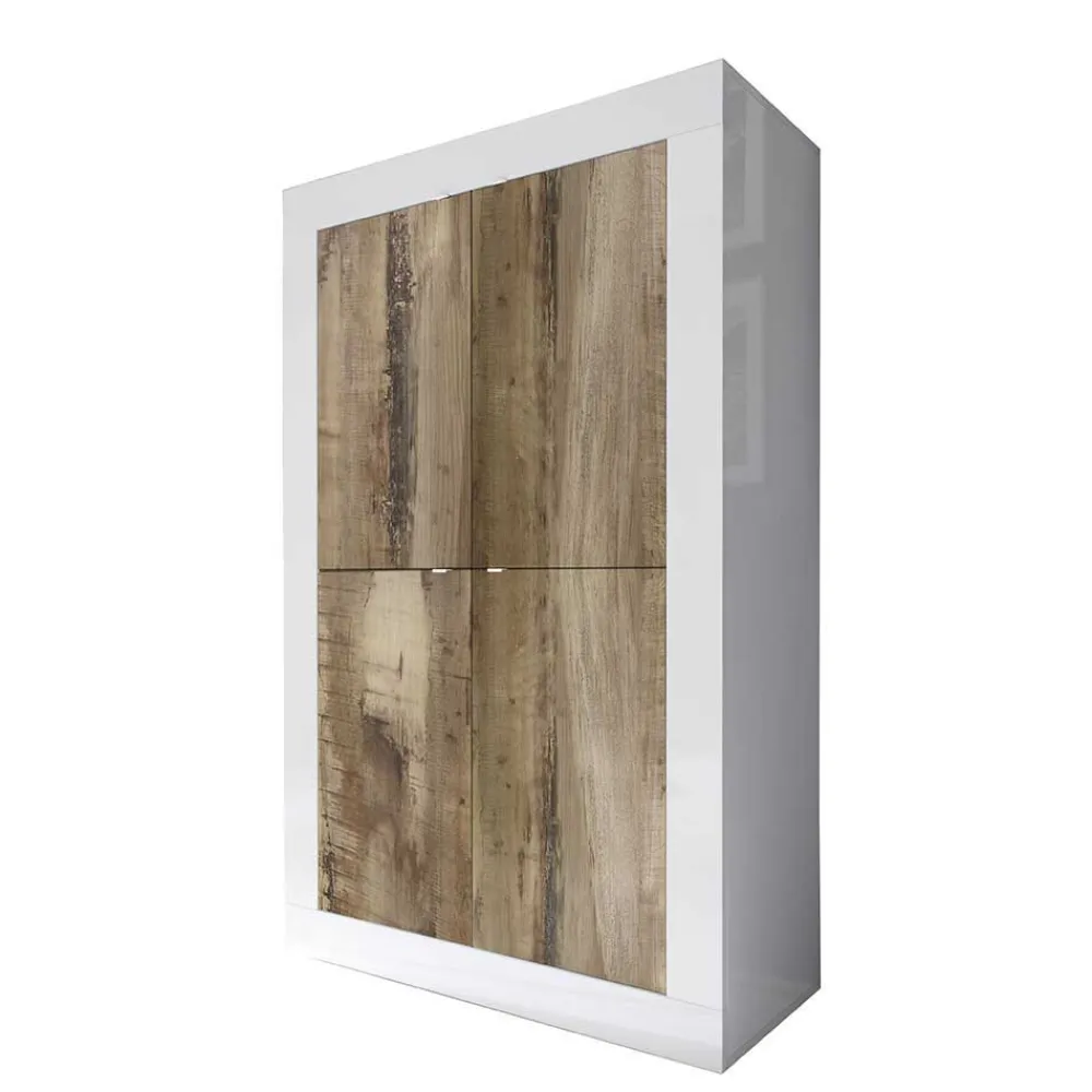 Wohnen TV Anbauwand Kombination modern - Olvenion (dreiteilig)