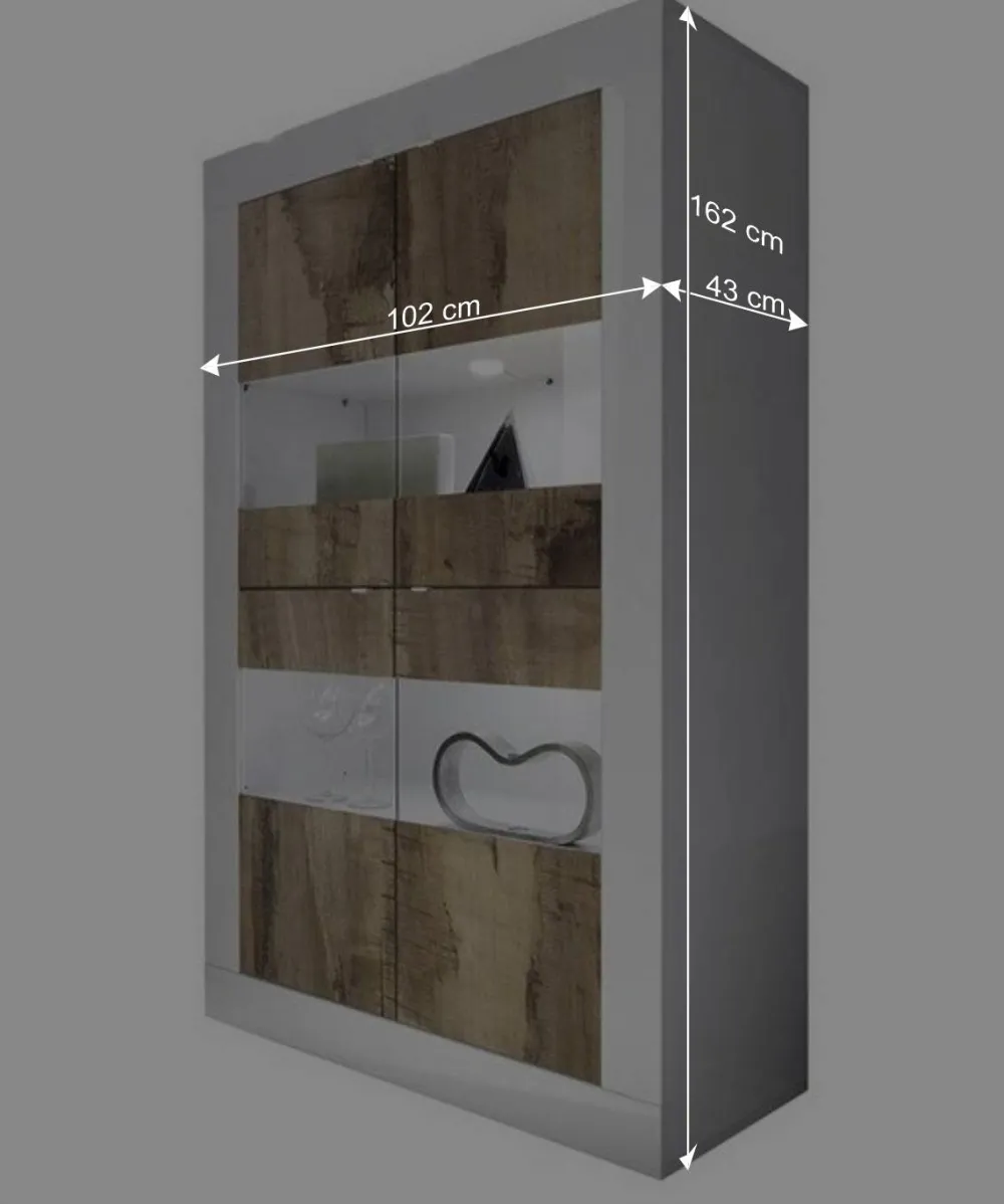 Wohnen TV Anbauwand Kombination modern - Olvenion (dreiteilig)