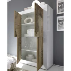 Wohnen TV Anbauwand Kombination modern - Olvenion (dreiteilig)