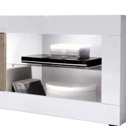 Wohnen TV Anbauwand Kombination modern - Olvenion (dreiteilig)