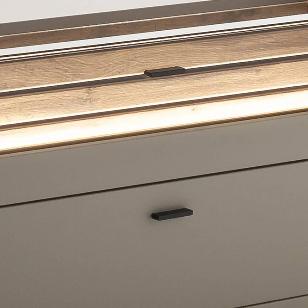 Wohnen Wohnwände|Wohnwand*TV Anbauwand Möbel in Grau - Teorina (dreiteilig)