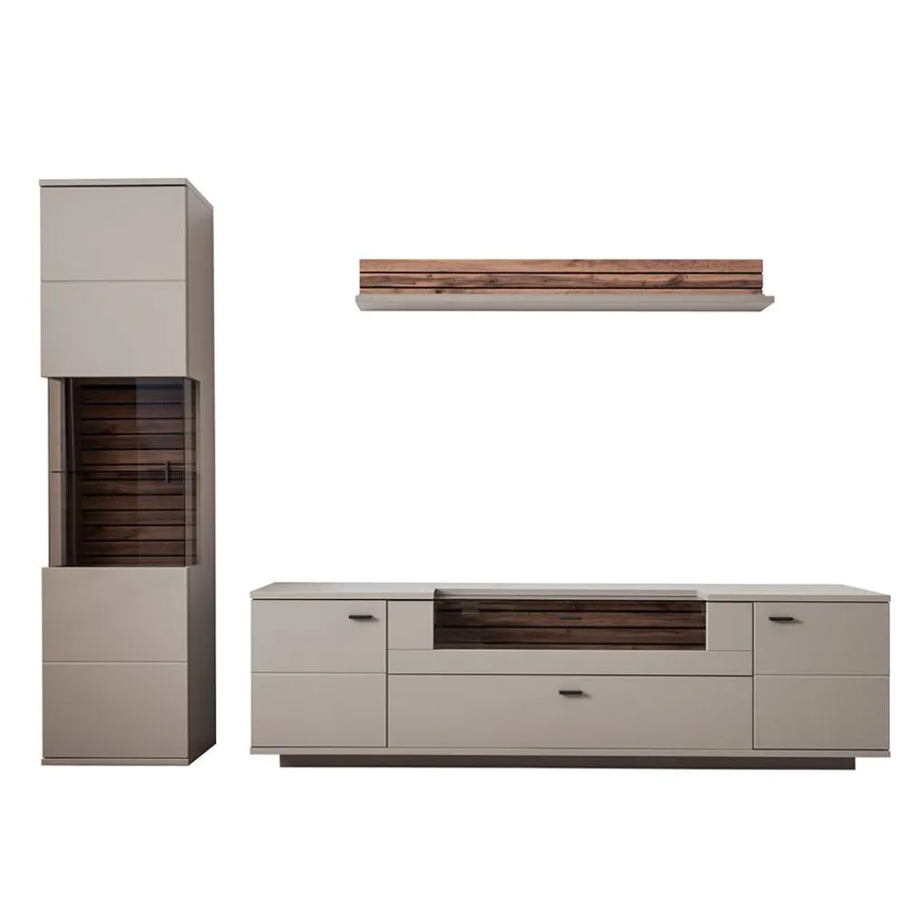 Wohnen Wohnwände|Wohnwand*TV Anbauwand Möbel in Grau - Teorina (dreiteilig)