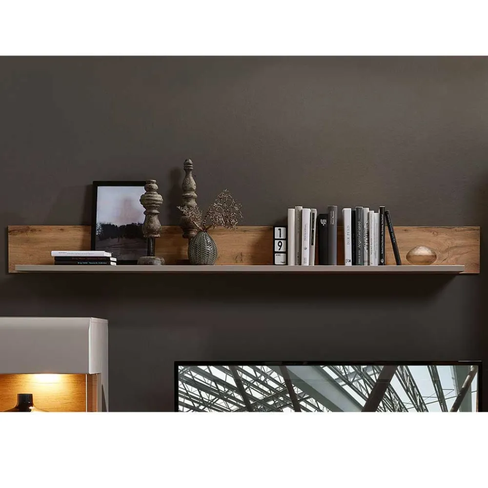 Wohnen TV Anbauwand Möbel mit LED Licht - Fraguca (fünfteilig)