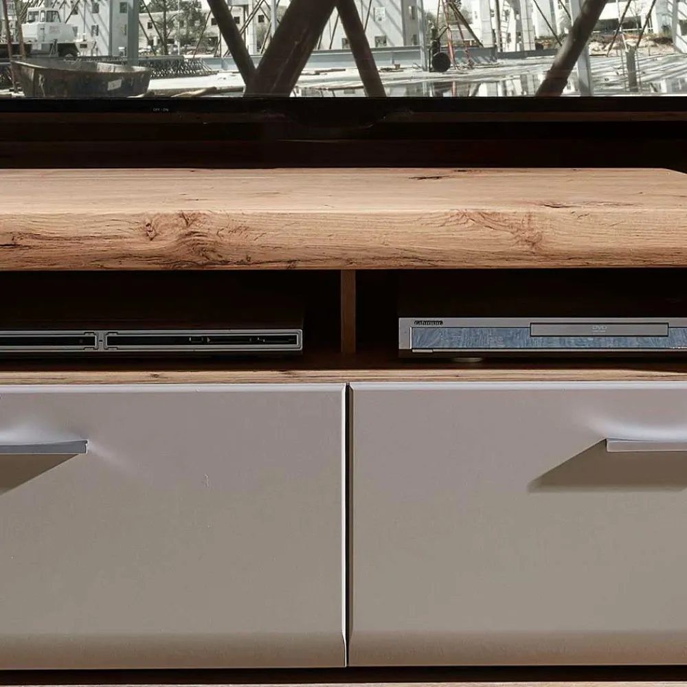 Wohnen TV Anbauwand Möbel mit LED Licht - Fraguca (fünfteilig)