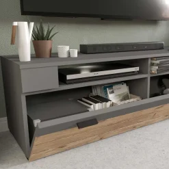 Wohnen TV Anbauwand Möbel-Kombi modern - Scarlett (dreiteilig)