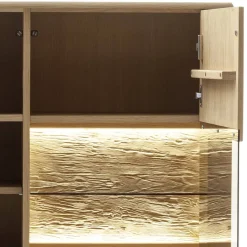 Wohnen TV Anbauwand Möbelset modern - Jevedaz (dreiteilig)