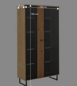 Wohnen Wohnwände|Wohnwand*TV Anbauwand Schränke - Flacona (dreiteilig)