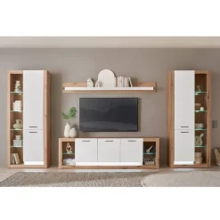 Wohnen Wohnzimmerschränke*TV Anbauwand Set - Adejano (vierteilig)