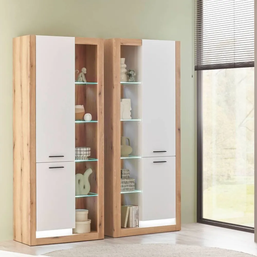 Wohnen Wohnzimmerschränke*TV Anbauwand Set - Adejano (vierteilig)