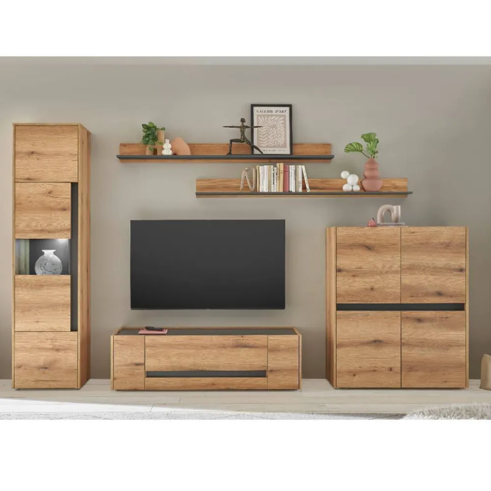 Wohnen TV Anbauwand Set - Colomania (fünfteilig)