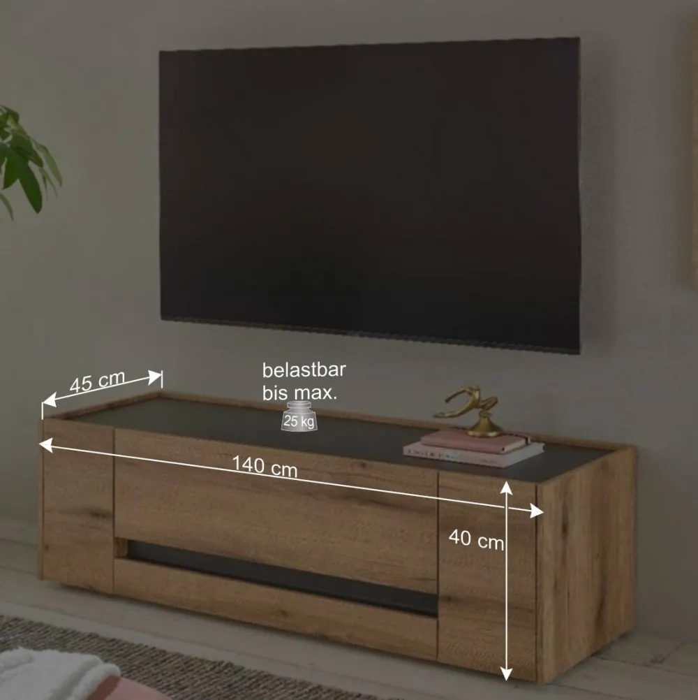 Wohnen TV Anbauwand Set - Colomania (fünfteilig)