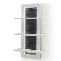 Wohnen TV Anbauwand Set in Weiß - Hazime (dreiteilig)