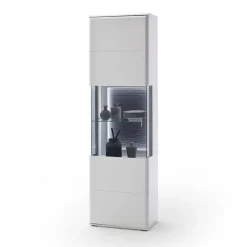 Wohnen TV Anbauwand Set in Weiß - Hazime (dreiteilig)